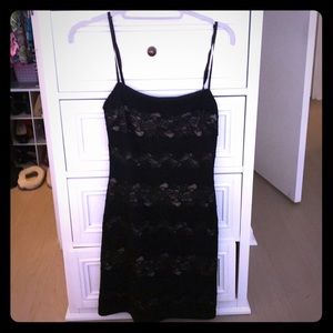 BCBG Black sparkle mini dress